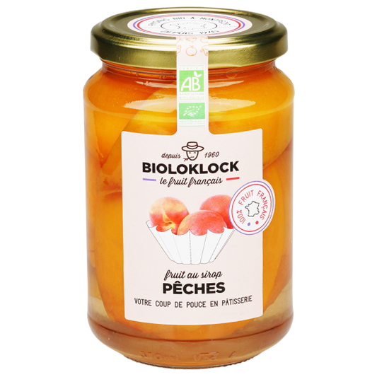 Pêches bio au sirop - 1